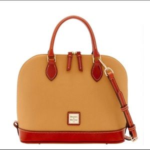 Dooney & Bourke pebble leather zip zip satchel